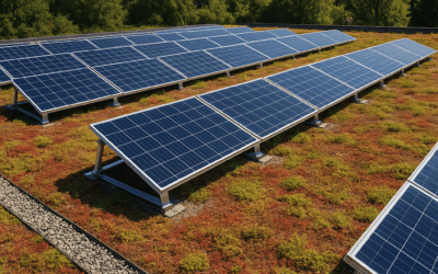 PV Anlagen auf begrünten Dächern